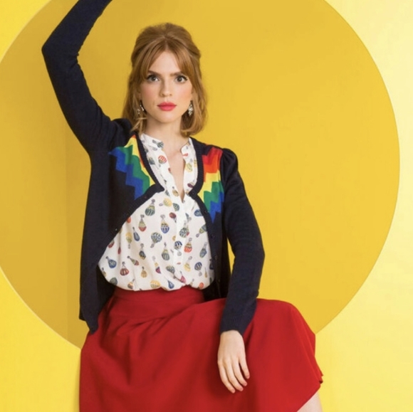 Modcloth Sweaters - MODCLOTH Rainbow Cardigan 2X